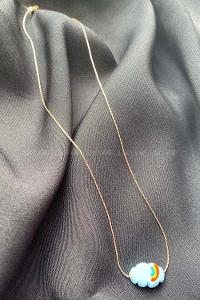 Modalamelif Murano Cam Mavi Bulut Kolye