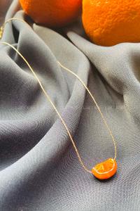 Modalamelif Murano Cam Portakal Kolye