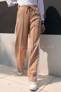 Modalamelif Yanı Garnili Çımalı Eşofman Camel