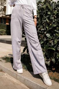 Modalamelif Yanı Garnili Çımalı Eşofman Gri