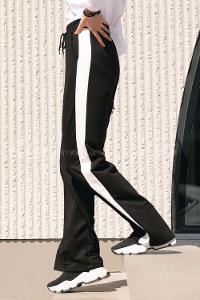 Modalamelif Yanı Garnili Çımalı Eşofman Siyah