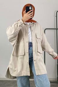 Modalamelif Bombe Cepli Ceket Taş