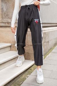 Modalamelif  Chıcago Buls Baskılı Eşofman Altı Siyah