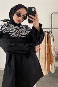 Modalamelif Mori Vintage Elips Siyah Gözlük