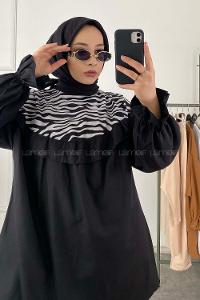 Modalamelif Mori Vintage Elips Siyah Gözlük