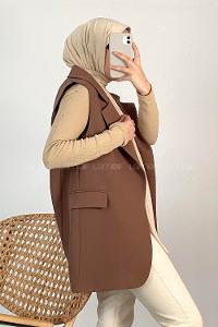 Modalamelif Palazzo Yelek Acı Kahve