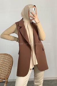 Modalamelif Palazzo Yelek Acı Kahve