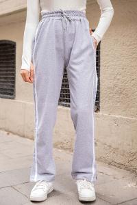 Modalamelif Yanı Şeritli Eşofman Altı Gri