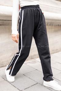 Modalamelif Yanı Şeritli Eşofman Altı Siyah