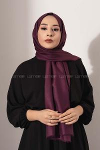 Modalamelif Mürdüm İnce Keten Şal