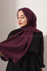 Modalamelif Mürdüm İnce Keten Şal