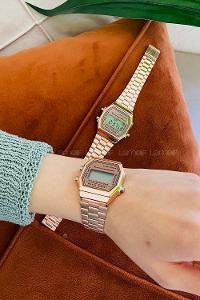Modalamelif Rose Gold Vintage Saat