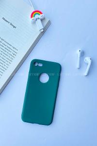 Modalamelif ıPhone 7 Rubber Silikon Telefon Kılıfı Zümrüt