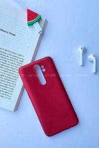 Modalamelif Redmi Note 8 Pro Rubber Silikon Telefon Kılıfı Kırmızı