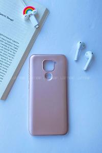Modalamelif Redmi Note 9 Rubber Silikon Telefon Kılıfı Pudra