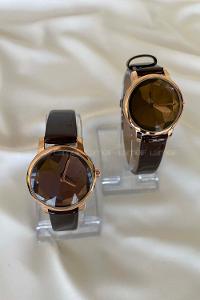 Modalamelif Wenna Acı Kahve Gold Çerçeve Saat