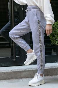 Modalamelif Yanı Şeritli Eşofman Altı Gri