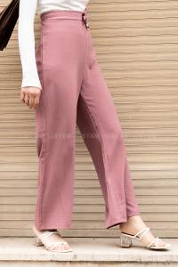 Modalamelif Bel Lastikli Salaş Pantolon Lila