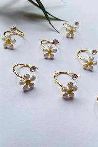 Modalamelif Gold Papatya Yüzük