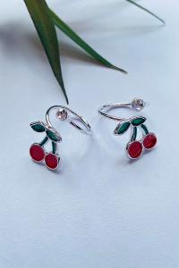 Modalamelif Gümüş Kiraz Yüzük