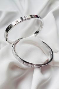 Modalamelif Gümüş Taşlı Çelik Bileklik