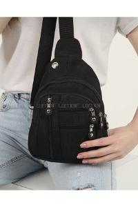 Modalamelif 5 Bölmeli  Omuz Çantası Siyah