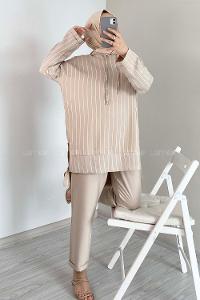 Modalamelif Çizgili İkili Takım Taş