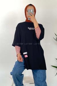 Modalamelif Duble Kol Limited Editıon T-Shirt Siyah