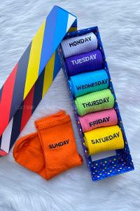 Modalamelif 7li Günler Kokulu Kutu Çorap