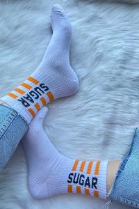 Modalamelif Sugar Soket Çorap Beyaz