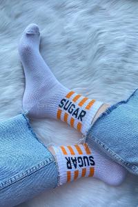 Modalamelif Sugar Soket Çorap Beyaz