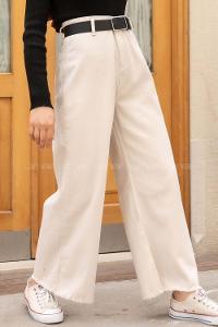 Modalamelif Bol Paça Kesik Jean Taş