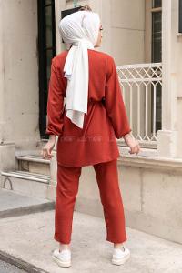 Modalamelif  Önü Fırfırlı İkili Takım Kiremit