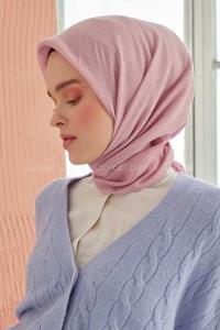 Modalamelif Pano Pamuk Eşarp Açık Pudra