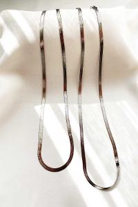 Modalamelif Gümüş İtalyan Zincir Kolye