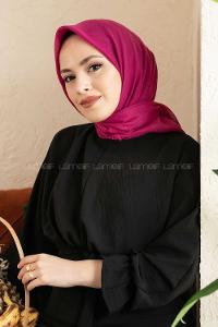 Modalamelif Düz Flamlı Eşarp Açık Mor