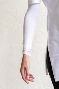 Modalamelif Dantelli Kolluk Beyaz