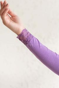 Modalamelif Dantelli Kolluk Lila