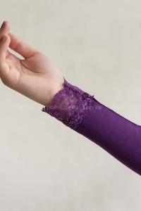 Modalamelif Dantelli Kolluk Mor