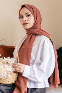 Modalamelif Kızıl Bakır Keten Şal