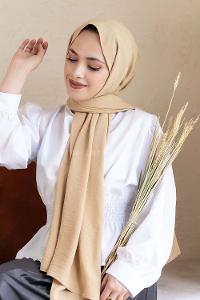 Modalamelif Koyu Bej Caz Şal