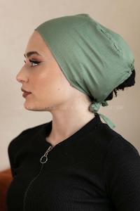 Modalamelif Dikişsiz Bağlamalı Penye Bone Çağla Yeşili