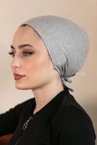 Modalamelif Dikişsiz Bağlamalı Penye Bone Gri