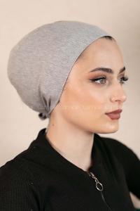 Modalamelif Dikişsiz Bağlamalı Penye Bone Gri