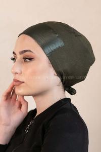 Modalamelif Penye Üstü Saten Bone Haki