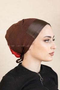 Modalamelif Penye Üstü Saten Bone Kahverengi