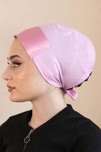 Modalamelif Penye Üstü Saten Bone Şeker Pembe