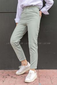 Modalamelif Bel Lastikli Boru Paça Jean Mint