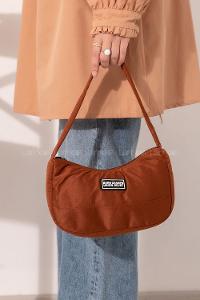Tan Buckle Skin Hand Bag Bag