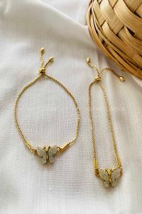 Modalamelif Beyaz Kelebek Bileklik